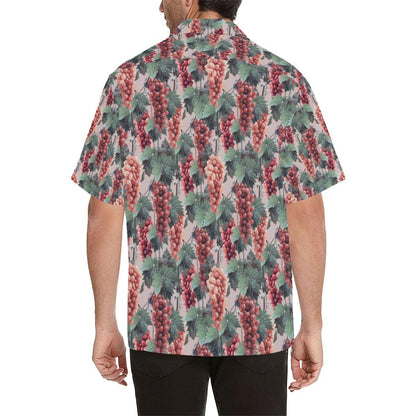 Grape Pattern Print Design GP01 Men Hawaiian Shirt-JorJune
