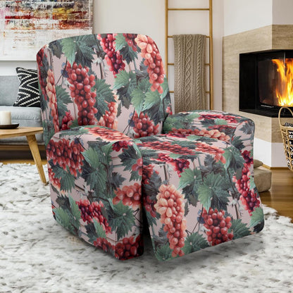 Grape Pattern Print Design GP01 Recliner Slipcover-JORJUNE.COM