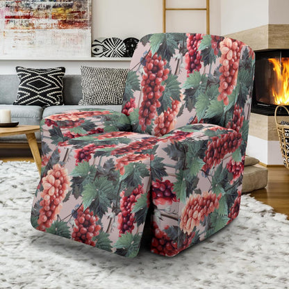 Grape Pattern Print Design GP01 Recliner Slipcover-JORJUNE.COM