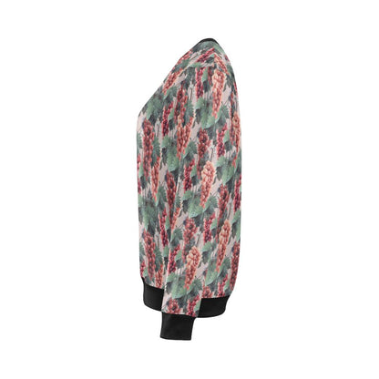 Grape Pattern Print Design GP01 Women Long Sleeve Sweatshirt-JorJune