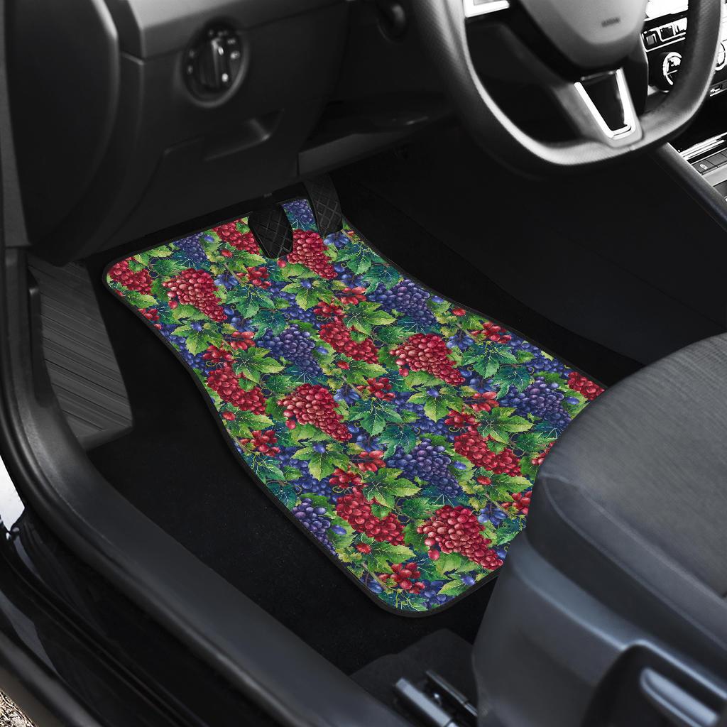 Grape Pattern Print Design GP02 Car Floor Mats-JorJune