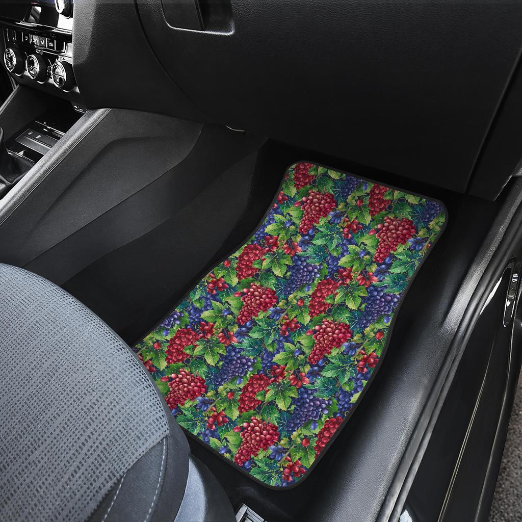 Grape Pattern Print Design GP02 Car Floor Mats-JorJune