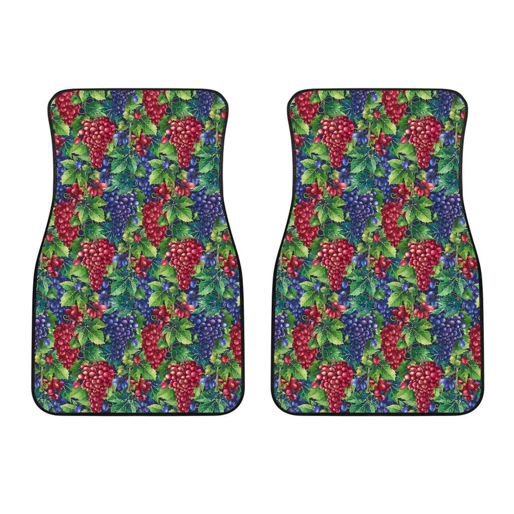 Grape Pattern Print Design GP02 Car Floor Mats-JorJune