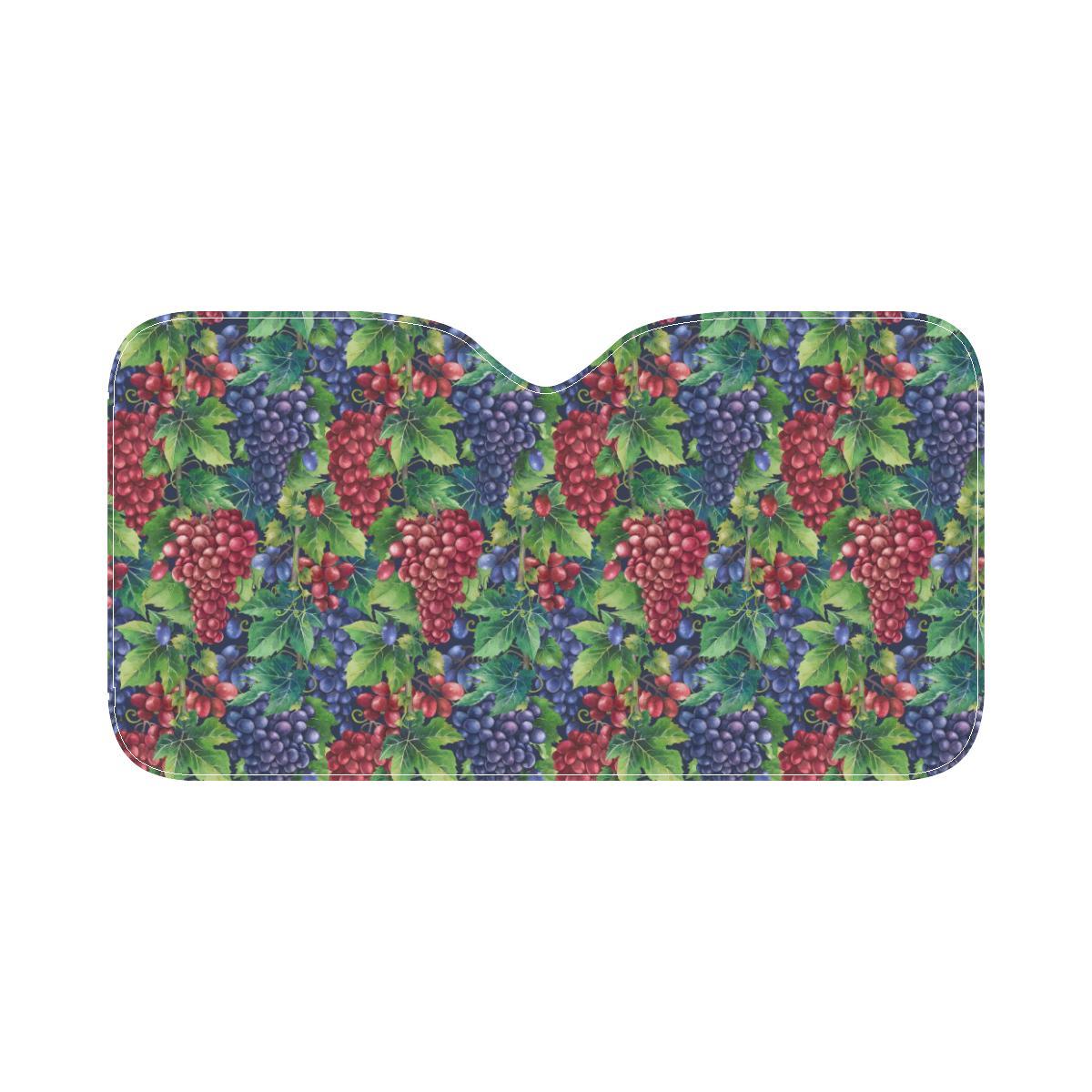 Grape Pattern Print Design GP02 Car Sun Shade-JorJune