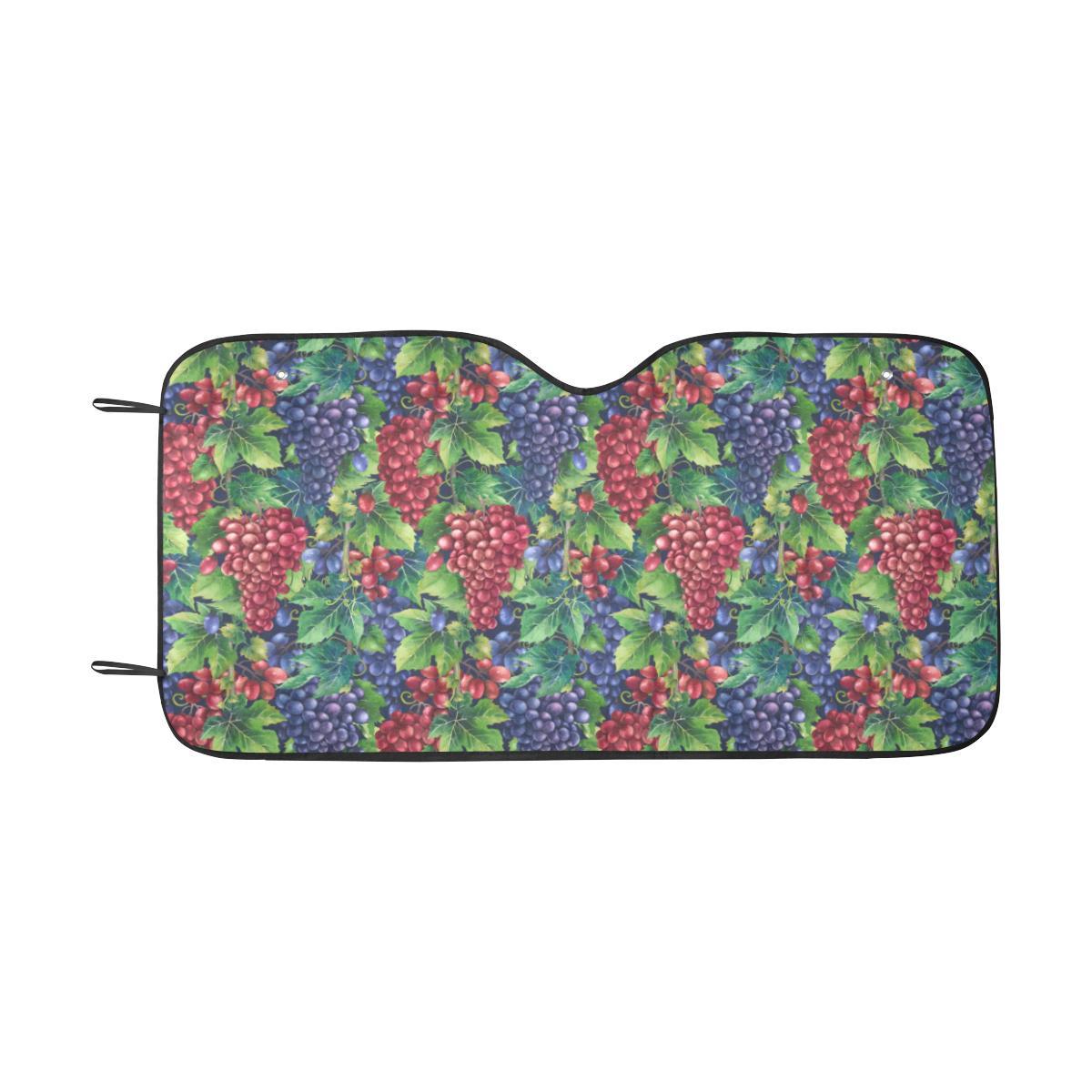 Grape Pattern Print Design GP02 Car Sun Shade-JorJune