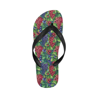 Grape Pattern Print Design GP02 Flip Flops-JorJune