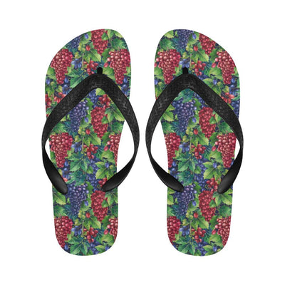 Grape Pattern Print Design GP02 Flip Flops-JorJune