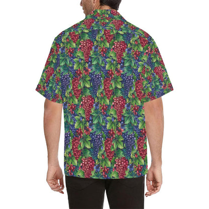 Grape Pattern Print Design GP02 Men Hawaiian Shirt-JorJune