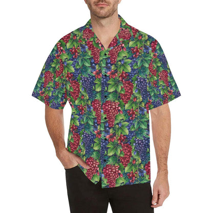 Grape Pattern Print Design GP02 Men Hawaiian Shirt-JorJune