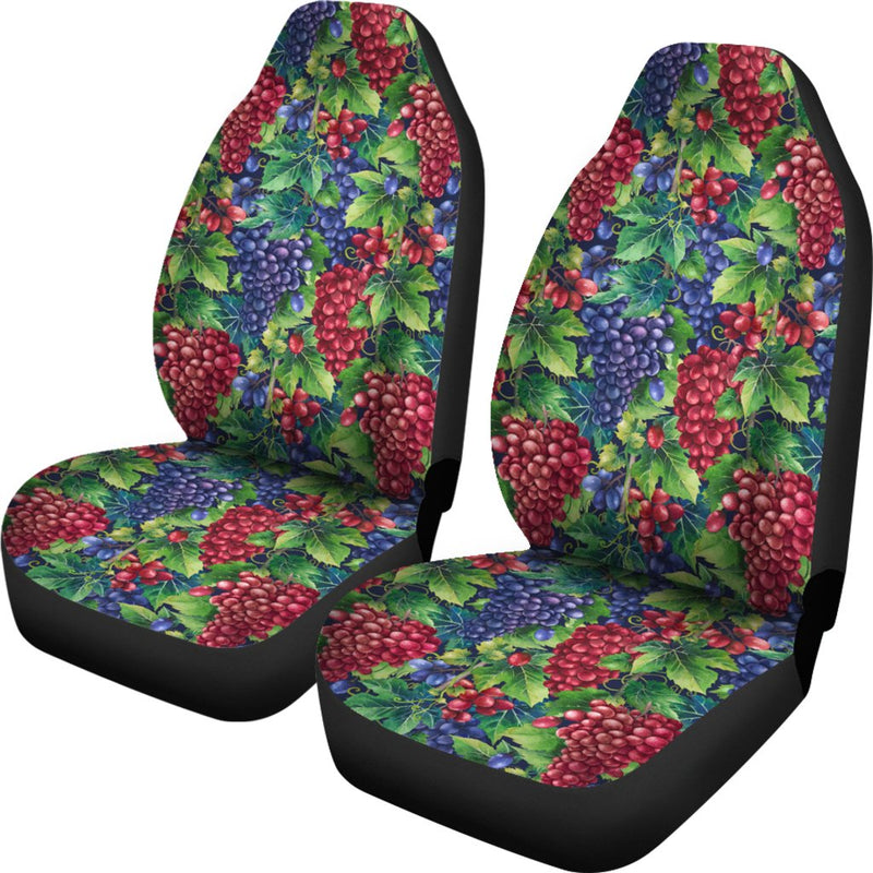 Grape Pattern Print Design GP02 Universal Fit Car Seat Covers-JorJune