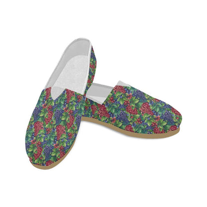 Grape Pattern Print Design GP02 Women Casual Shoes-JorJune.com