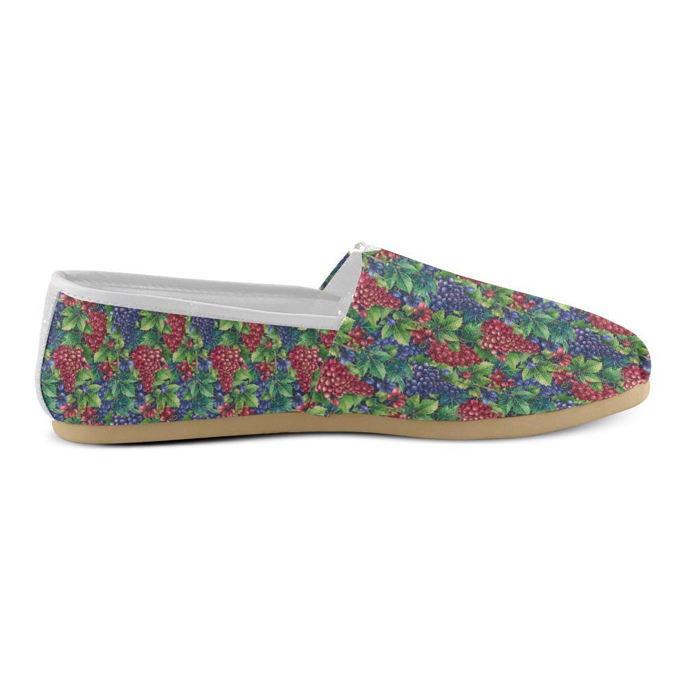 Grape Pattern Print Design GP02 Women Casual Shoes-JorJune.com