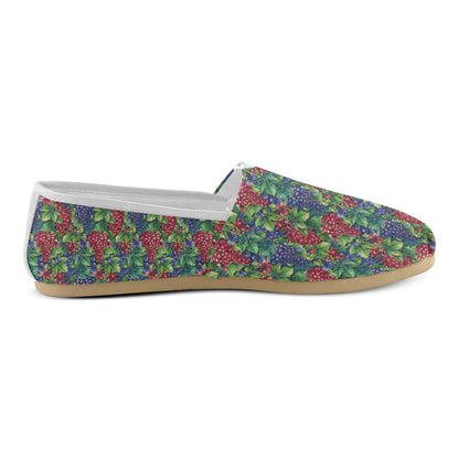 Grape Pattern Print Design GP02 Women Casual Shoes-JorJune.com