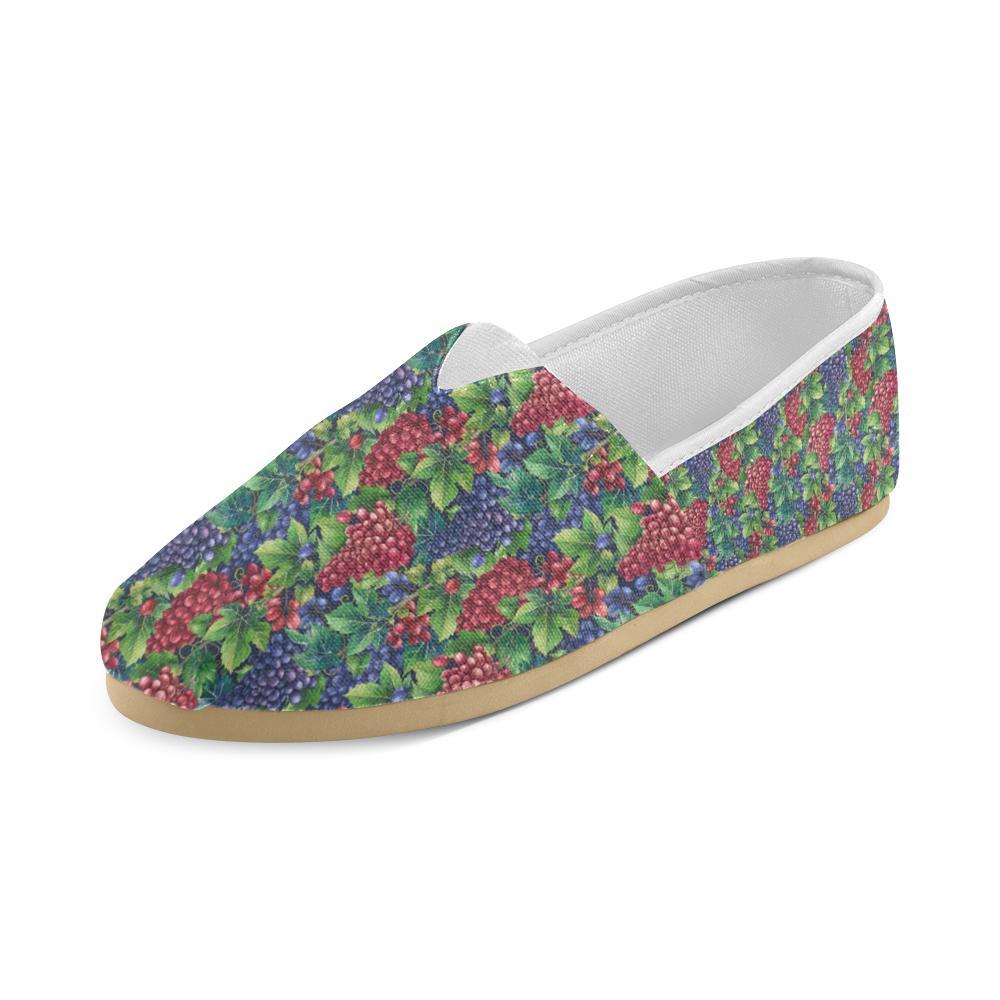 Grape Pattern Print Design GP02 Women Casual Shoes-JorJune.com