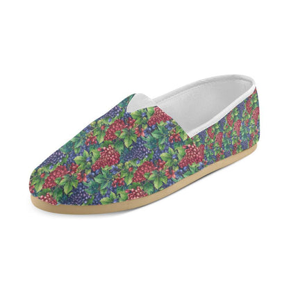 Grape Pattern Print Design GP02 Women Casual Shoes-JorJune.com