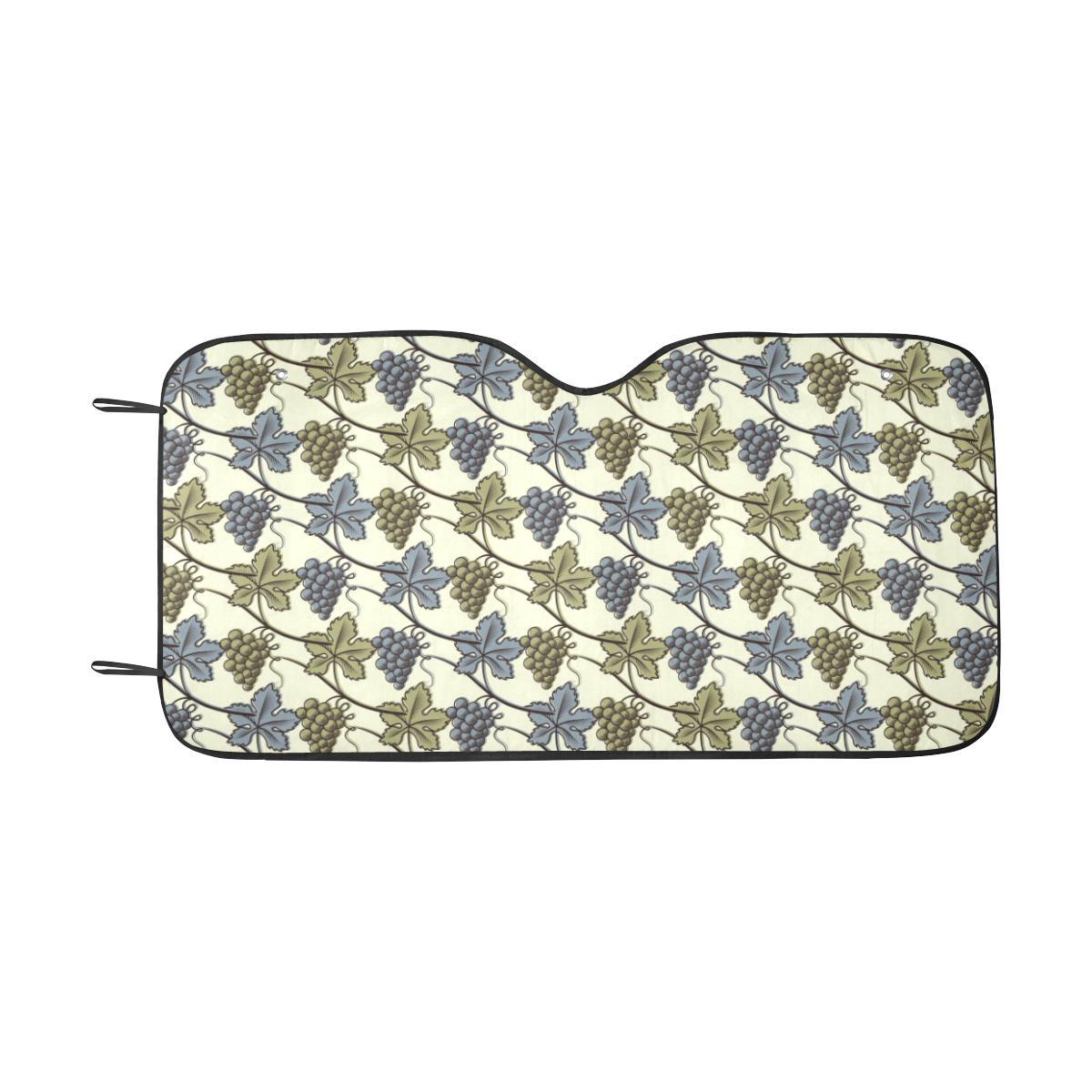Grape Pattern Print Design GP03 Car Sun Shade-JorJune