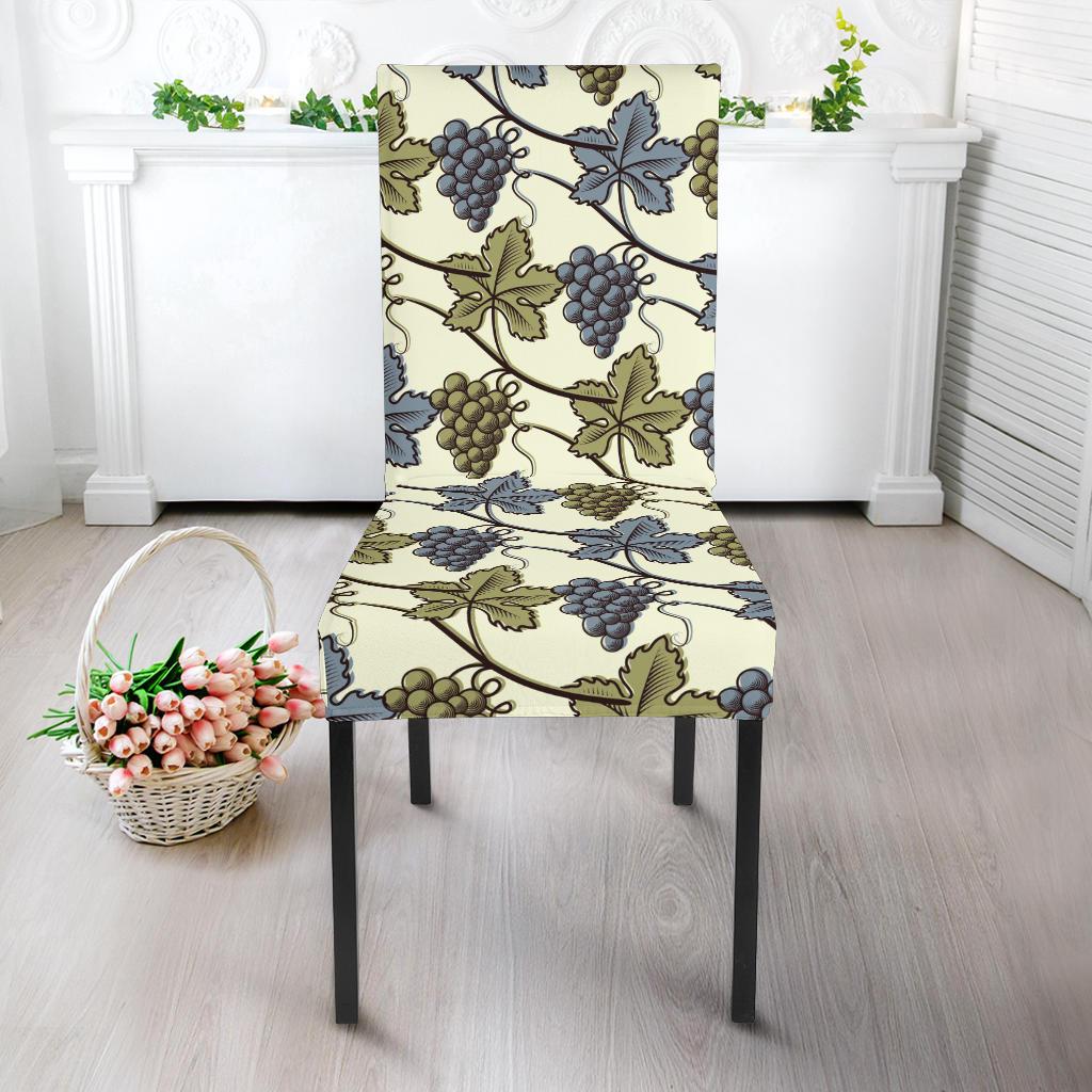 Grape Pattern Print Design GP03 Dining Chair Slipcover-JORJUNE.COM