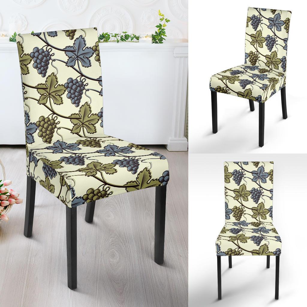 Grape Pattern Print Design GP03 Dining Chair Slipcover-JORJUNE.COM
