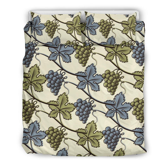 Grape Pattern Print Design GP03 Duvet Cover Bedding Set-JORJUNE.COM