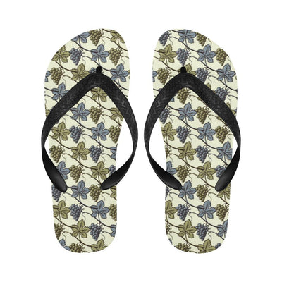 Grape Pattern Print Design GP03 Flip Flops-JorJune