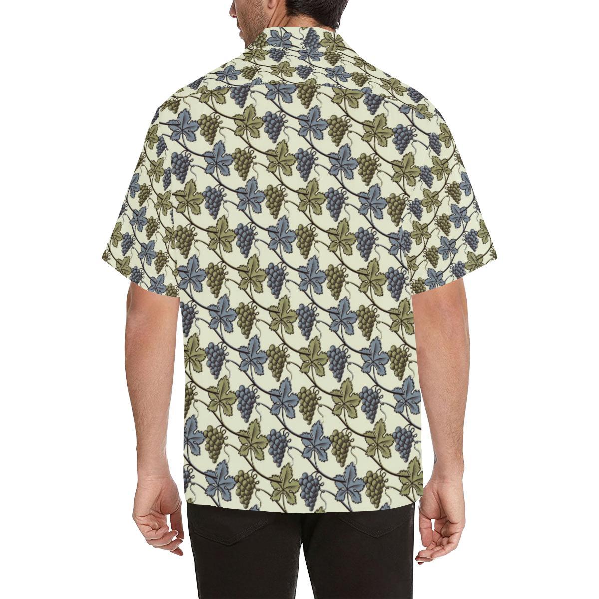Grape Pattern Print Design GP03 Men Hawaiian Shirt-JorJune