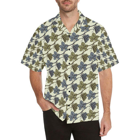 Grape Pattern Print Design GP03 Men Hawaiian Shirt-JorJune