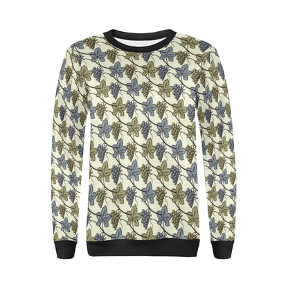 Grape Pattern Print Design GP03 Women Long Sleeve Sweatshirt-JorJune