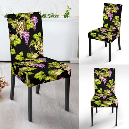 Grape Pattern Print Design GP04 Dining Chair Slipcover-JORJUNE.COM