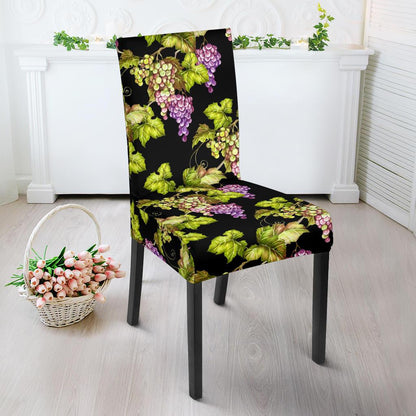 Grape Pattern Print Design GP04 Dining Chair Slipcover-JORJUNE.COM