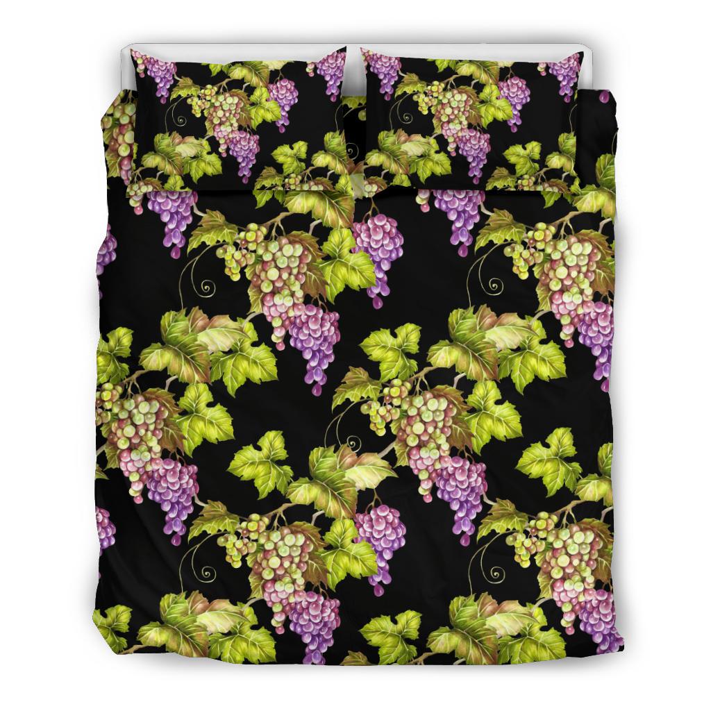 Grape Pattern Print Design GP04 Duvet Cover Bedding Set-JORJUNE.COM