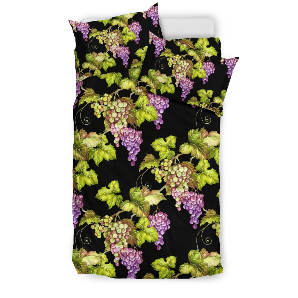 Grape Pattern Print Design GP04 Duvet Cover Bedding Set-JORJUNE.COM