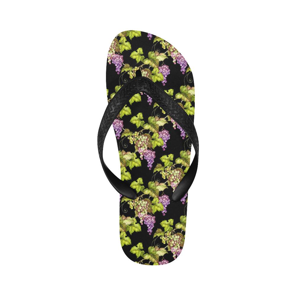 Grape Pattern Print Design GP04 Flip Flops-JorJune