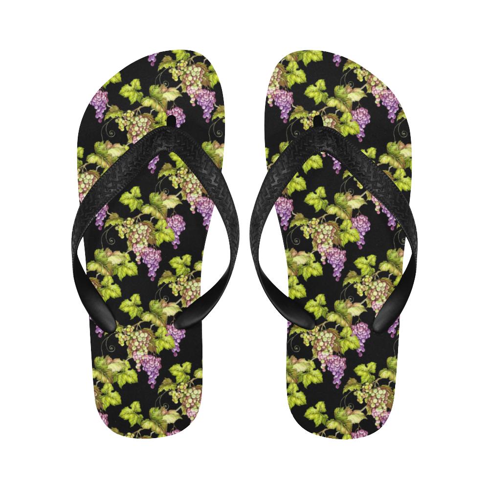 Grape Pattern Print Design GP04 Flip Flops-JorJune