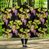 Grape Pattern Print Design GP04 Hooded Blanket-JORJUNE.COM