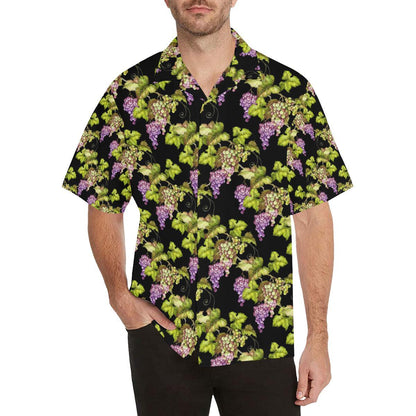 Grape Pattern Print Design GP04 Men Hawaiian Shirt-JorJune