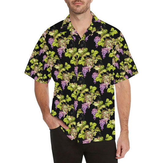 Grape Pattern Print Design GP04 Men Hawaiian Shirt-JorJune