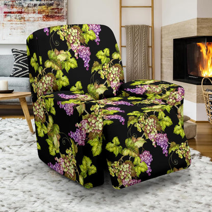 Grape Pattern Print Design GP04 Recliner Slipcover-JORJUNE.COM