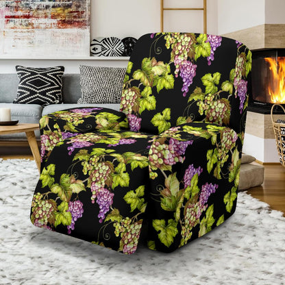 Grape Pattern Print Design GP04 Recliner Slipcover-JORJUNE.COM