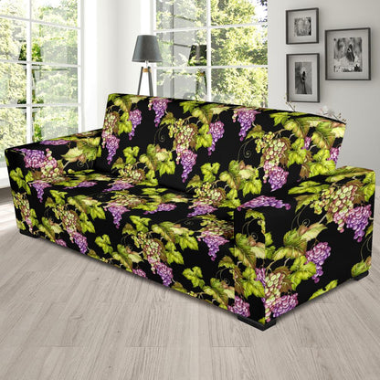 Grape Pattern Print Design GP04 Sofa Slipcover-JORJUNE.COM