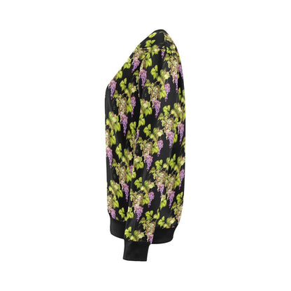 Grape Pattern Print Design GP04 Women Long Sleeve Sweatshirt-JorJune