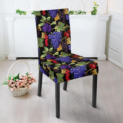 Grape Pattern Print Design GP05 Dining Chair Slipcover-JORJUNE.COM