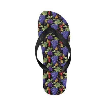 Grape Pattern Print Design GP05 Flip Flops-JorJune