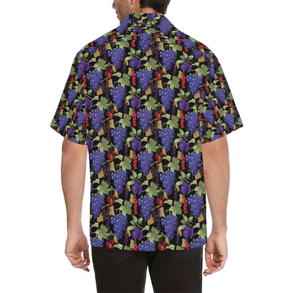Grape Pattern Print Design GP05 Men Hawaiian Shirt-JorJune