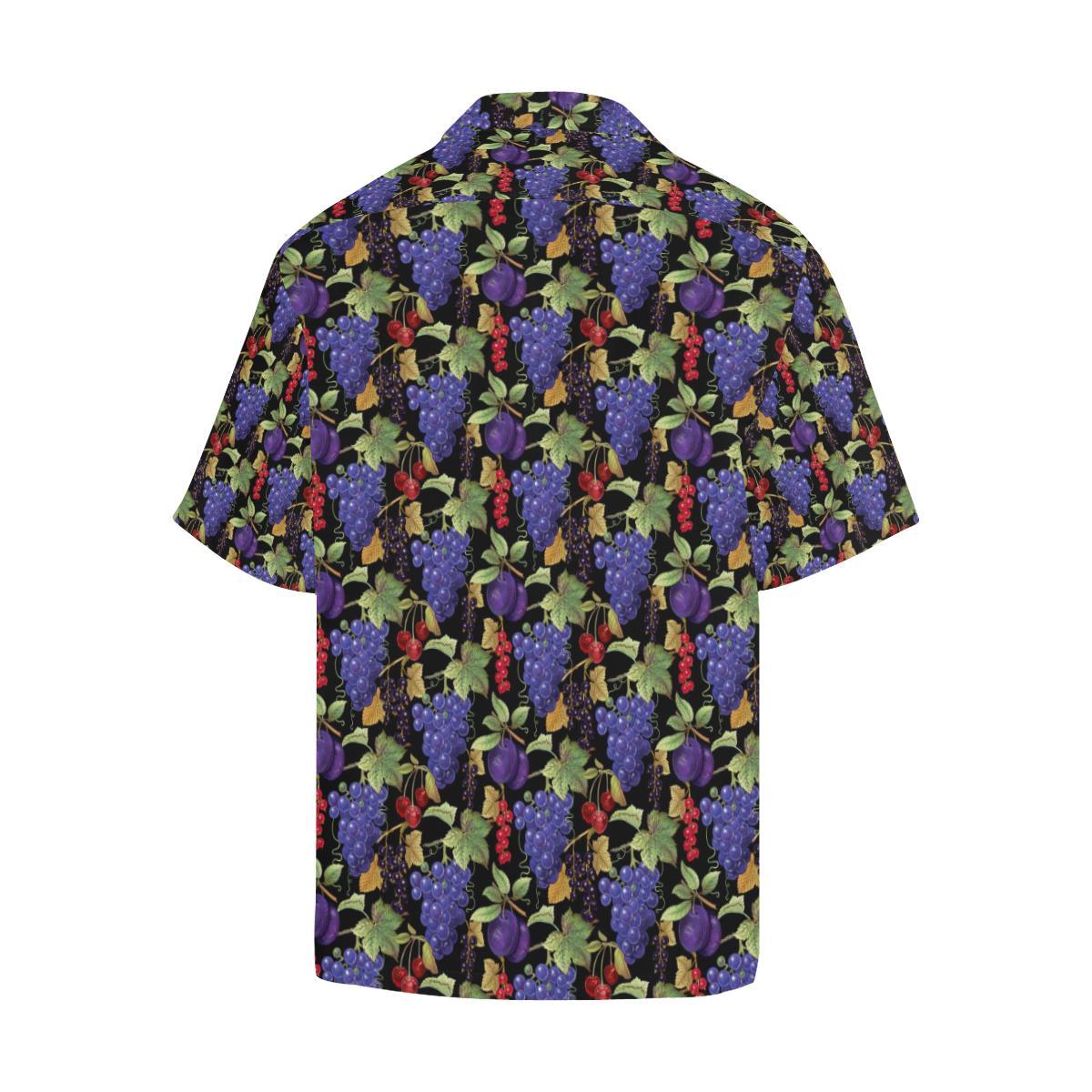 Grape Pattern Print Design GP05 Men Hawaiian Shirt-JorJune