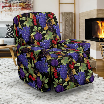 Grape Pattern Print Design GP05 Recliner Slipcover-JORJUNE.COM