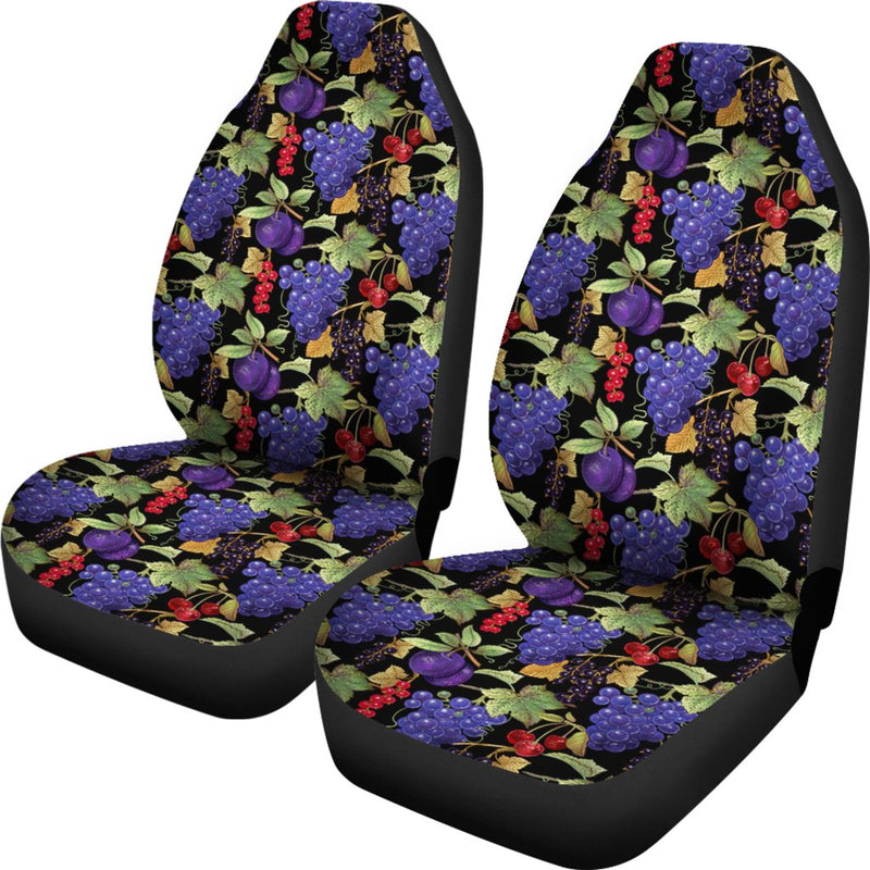 Grape Pattern Print Design GP05 Universal Fit Car Seat Covers-JorJune