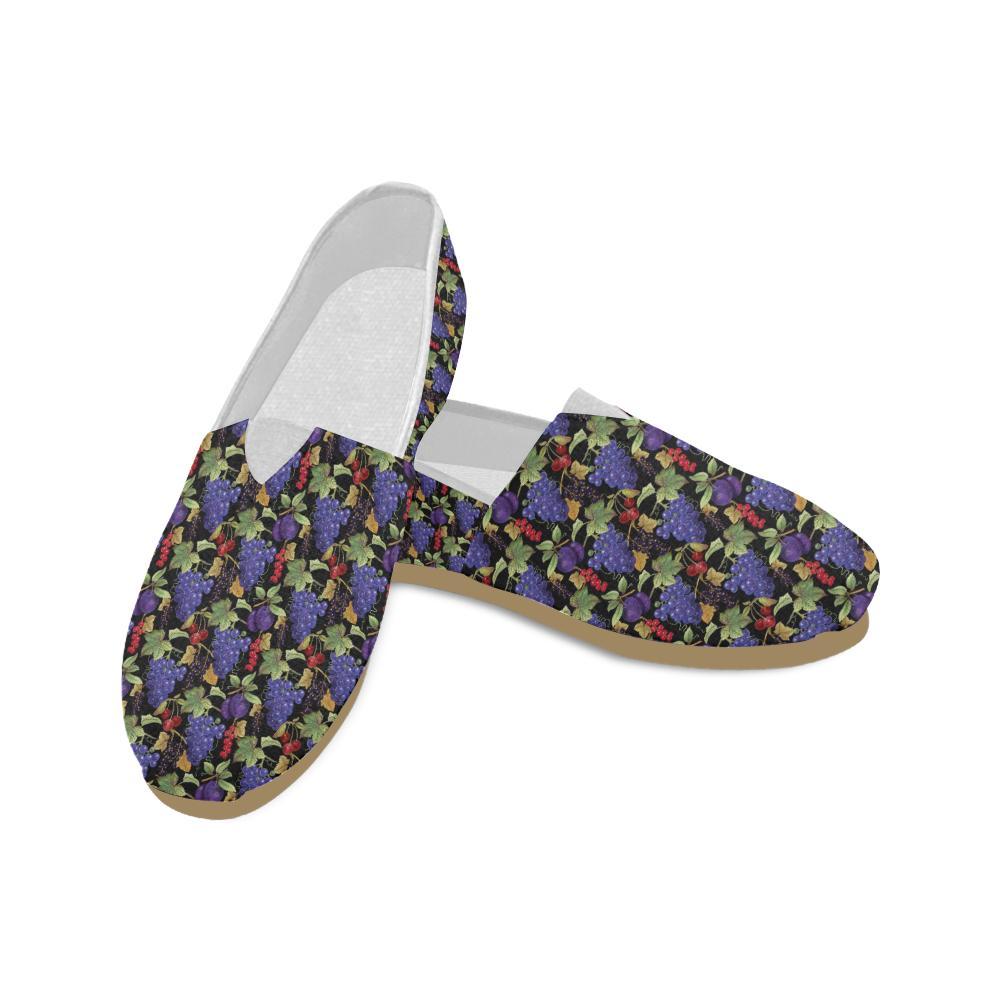 Grape Pattern Print Design GP05 Women Casual Shoes-JorJune.com