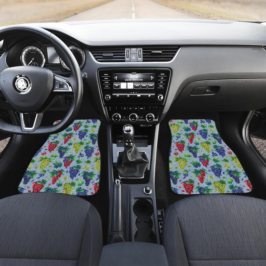 Grape Pattern Print Design GP06 Car Floor Mats-JorJune