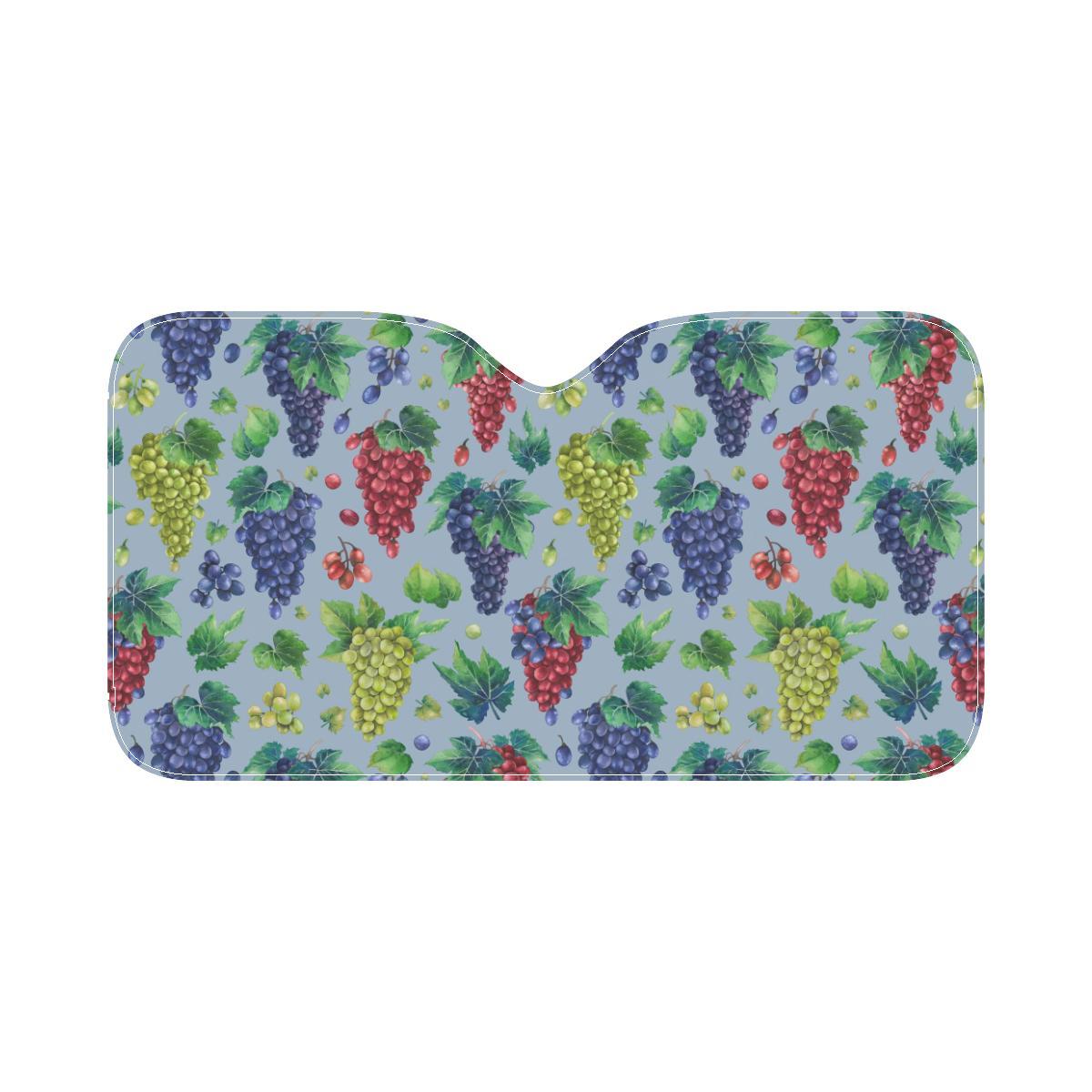 Grape Pattern Print Design GP06 Car Sun Shade-JorJune