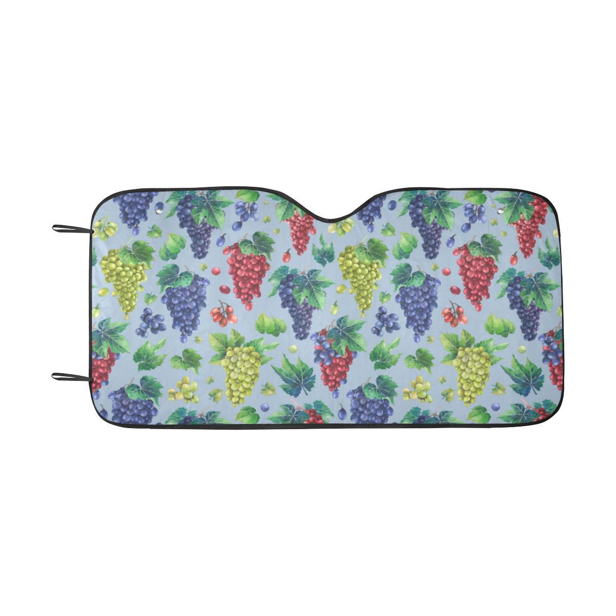 Grape Pattern Print Design GP06 Car Sun Shade-JorJune